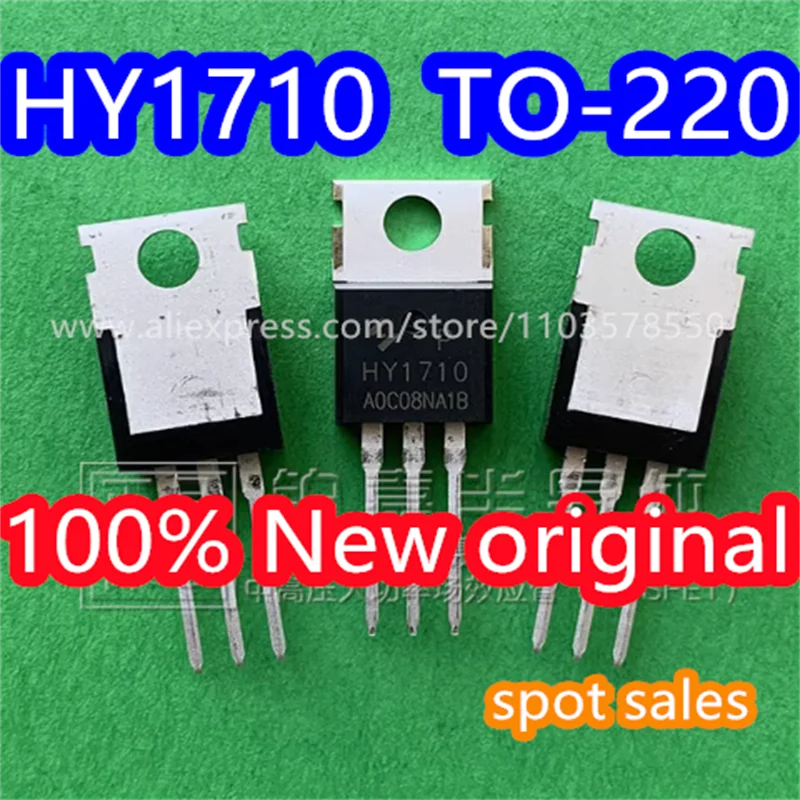 20PCS  100%  Brand new original HY1710P package TO-220 100V 70A 15m Ω 150W field-effect transistor MOS transistor HY1710