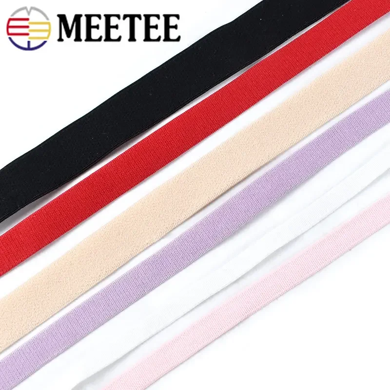 10/20Meters 6mm-25mm Nylon Elastic Bands Rubber Stretch Belt Soft Underwear Bra Strap Spring Tape Ribbon DIY Sewing Accessories