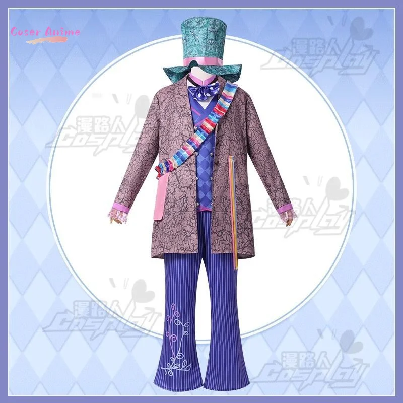 

Movie Alice in Wonderland Mad Hatter Cosplay Costume Uniform Halloween Carnival Party Christmas Play Role Clothes Clothing