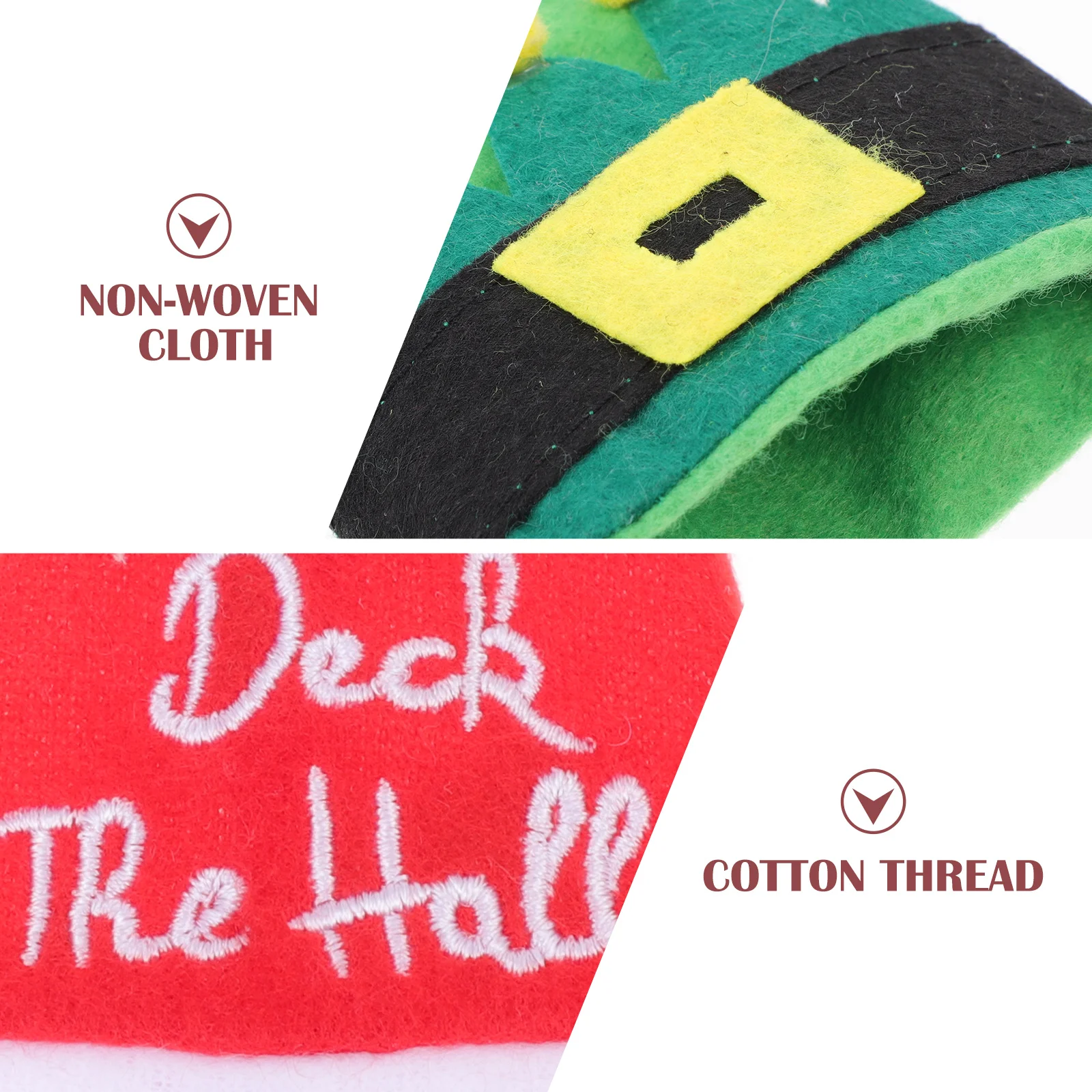 

8Pcs Non-Woven Cloth Christmas Tableware Bag Practical Storage Solution for Holiday Party Supplies Tableware Pocket