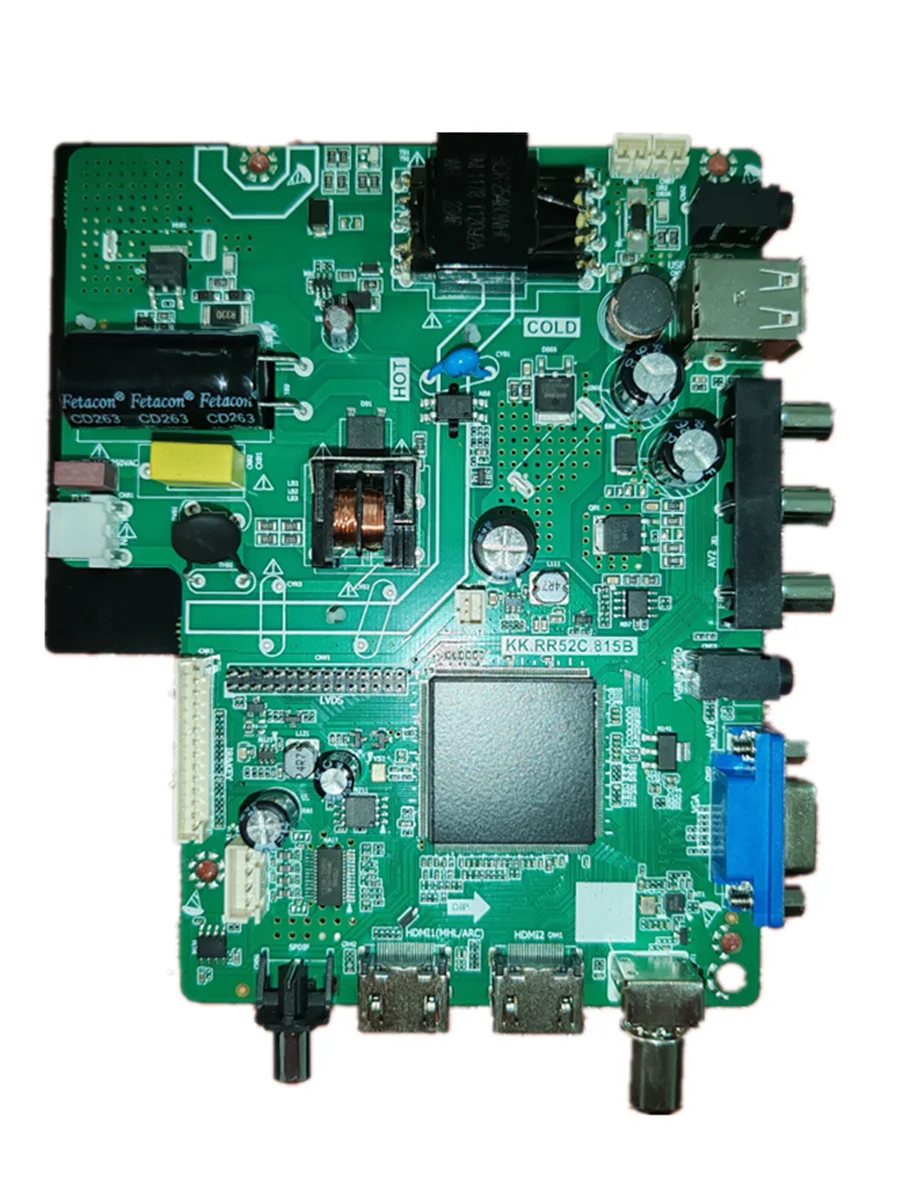 Kk. rr52c. 815b drei in einem Universal-TV-Motherboard, physisches Foto, getestet für 50w 12v 580ma 30 -- 84v 25w