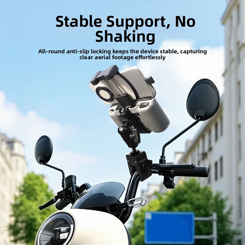 Aluminum Alloy Riding Bracket For DJI Remote Controllers Stable Adjustable Bike Handlebar Clip Expand Holder For Drones