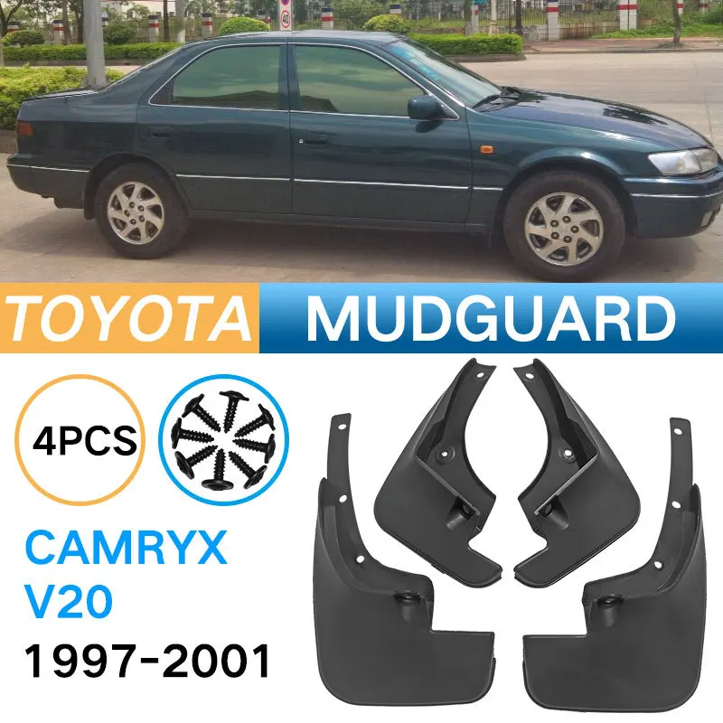 

Mud Flaps Splash Guards Fender Mudguard for 1997-2001 Toyota Camry XV20 Low Temperature Resistant Rubber