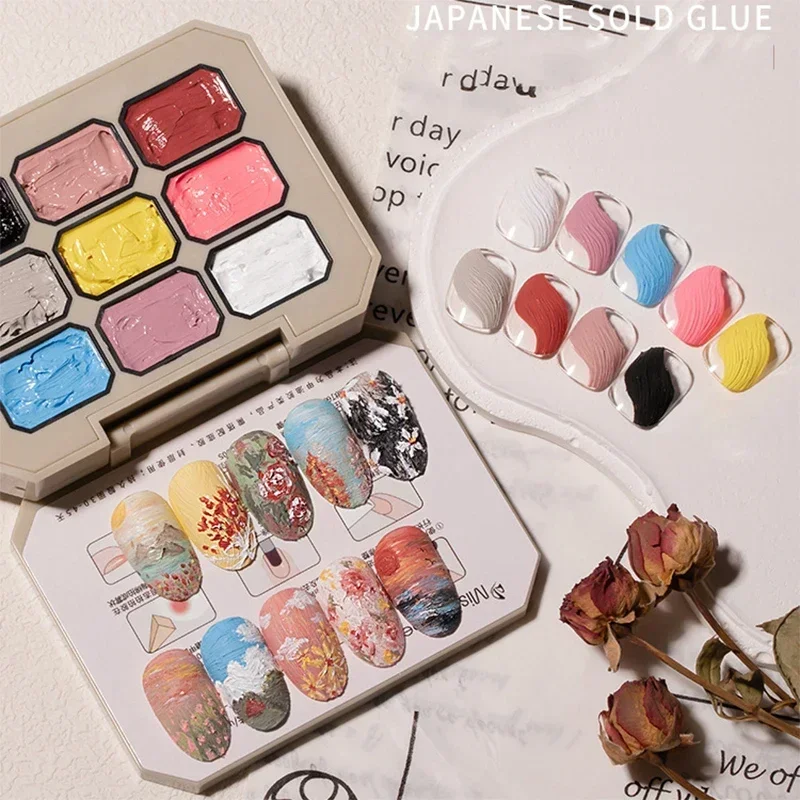 3D Effect Oil Paintting Texture Gel Drawing Super Texture Painting Gel Soak Off UV LED Semi Permanent Pigmented Paint Art Gel