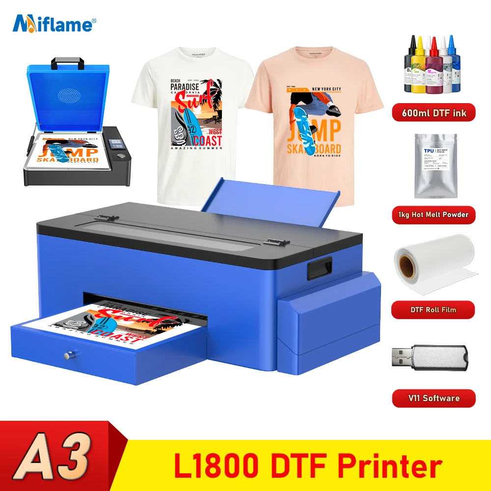 

Принтер A3 DTF для принтера Epson L1800, принтер для переноса пленки, для печати на любых тканях