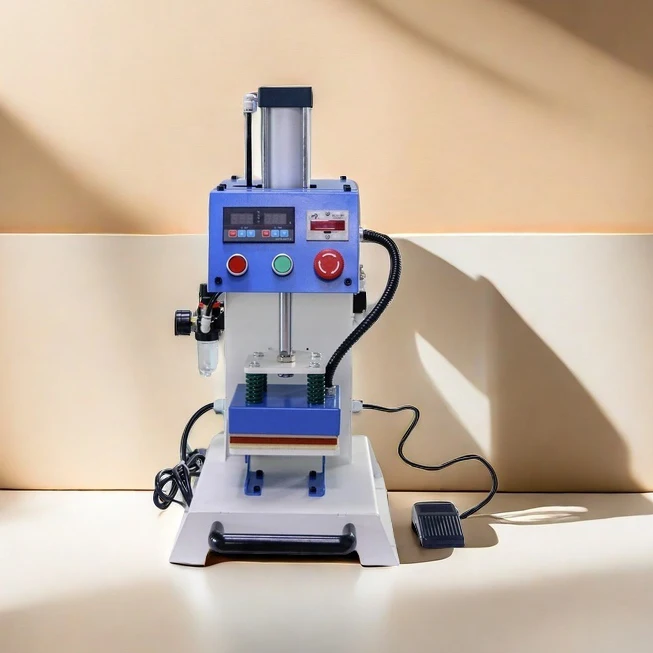 

YZ Single-position Pneumatic Hot Stamping Printer Heat Transfer Press Machine For T-Shirt Caps Shirt Leather LOGO