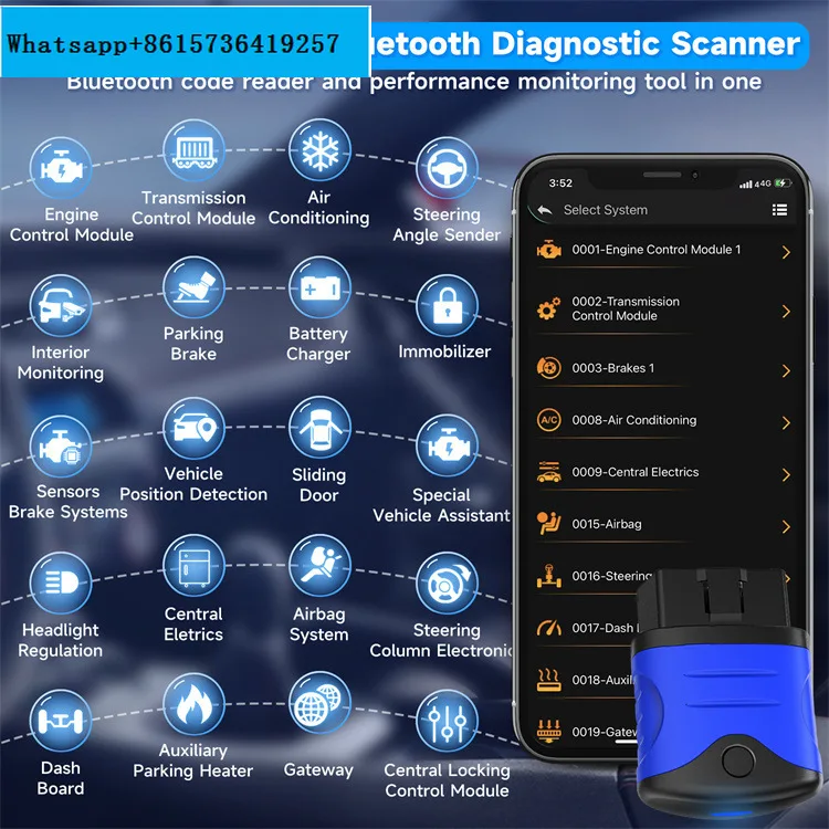 AUTOPHIX 3310 alat diagnosis, instrumen diagnostik sistem komprehensif, alat reset pemeliharaan, diagnosis OBDII