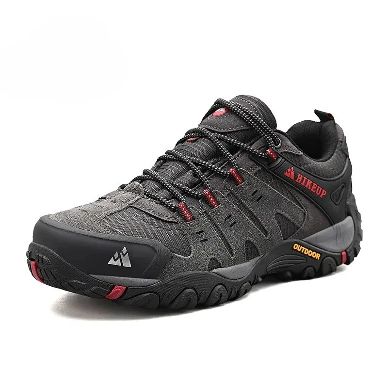 

2026 Men's Hiking Shoes Suede Leather Outdoor Shoes Wear-resistant Men Trekking Walking Hunting Tactical Sneakers