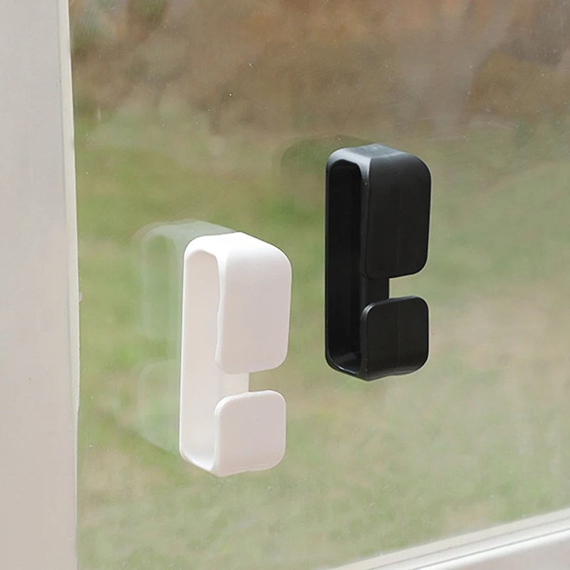 2PCS Self Adhesive Window Cabinet Drawer Handles Wardrobe Door Knob Auxliary Device No Drill Sliding Door Organizer