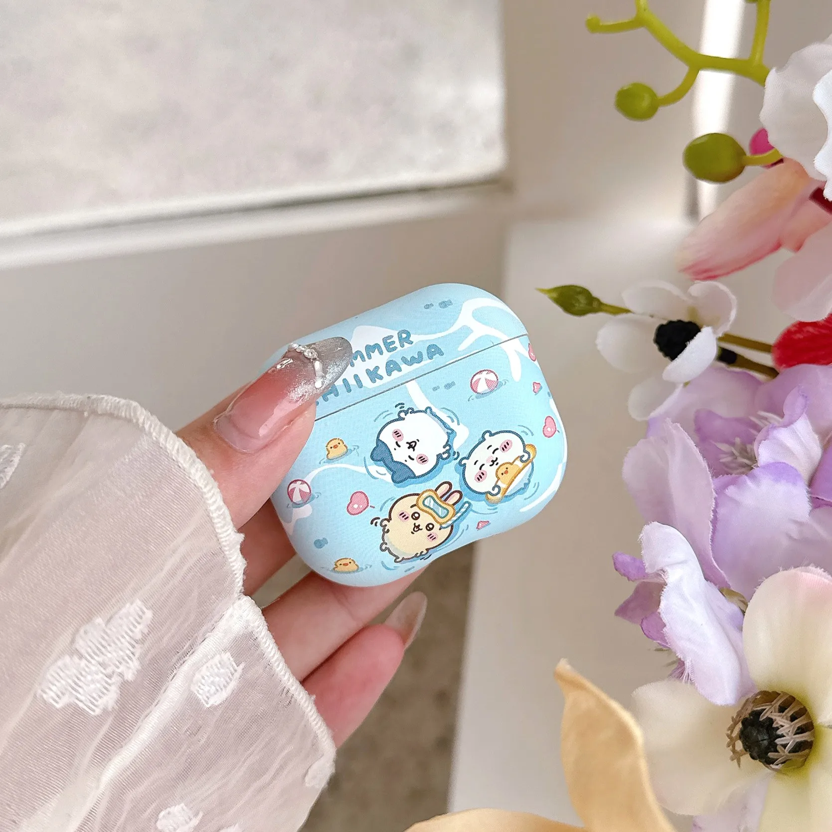 Étui pour écouteurs Airpods 4 2 3 1 Pro 3 2, dessin animé mignon japonais Chiikawa, housse de protection rigide pour casque Bluetooth sans fil