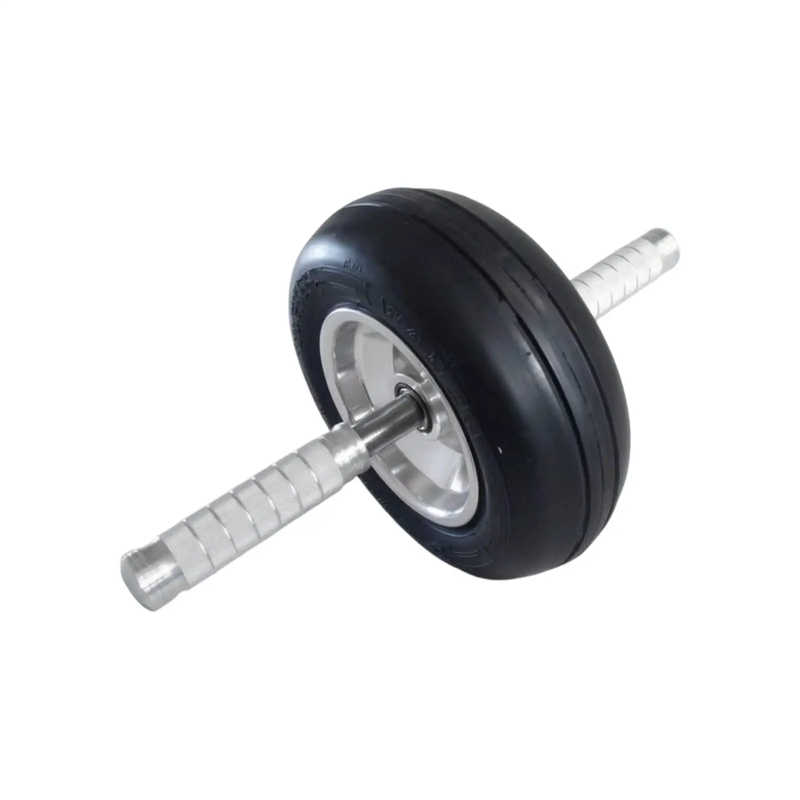 Core Training Roller 9 Inch Wide Tire Ab Wheel with Knurled Aluminum Handle for Men Women Home Fitness