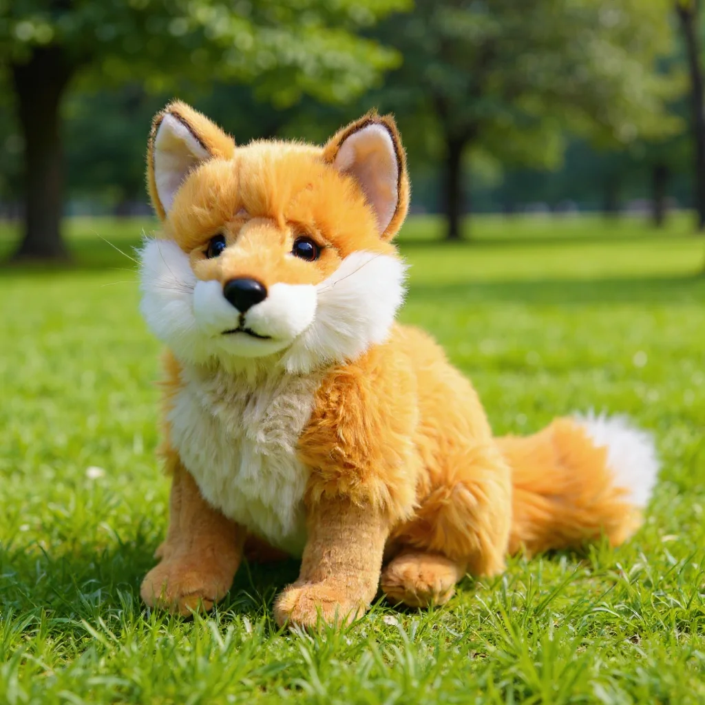 

Имитация лисы, плюшевая игрушка, супер мягкая обнимающаяся кукла-животное, детский подарок, коллекционная