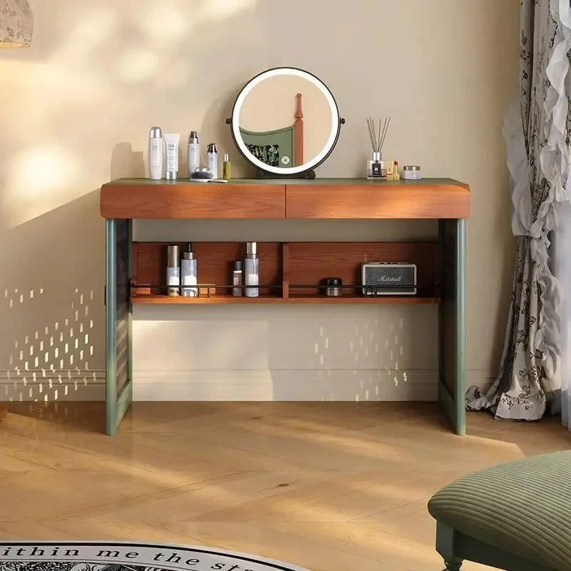 

1z.French retro 2025 new bedroom solid wood high-value high-end American multi-functional dresser