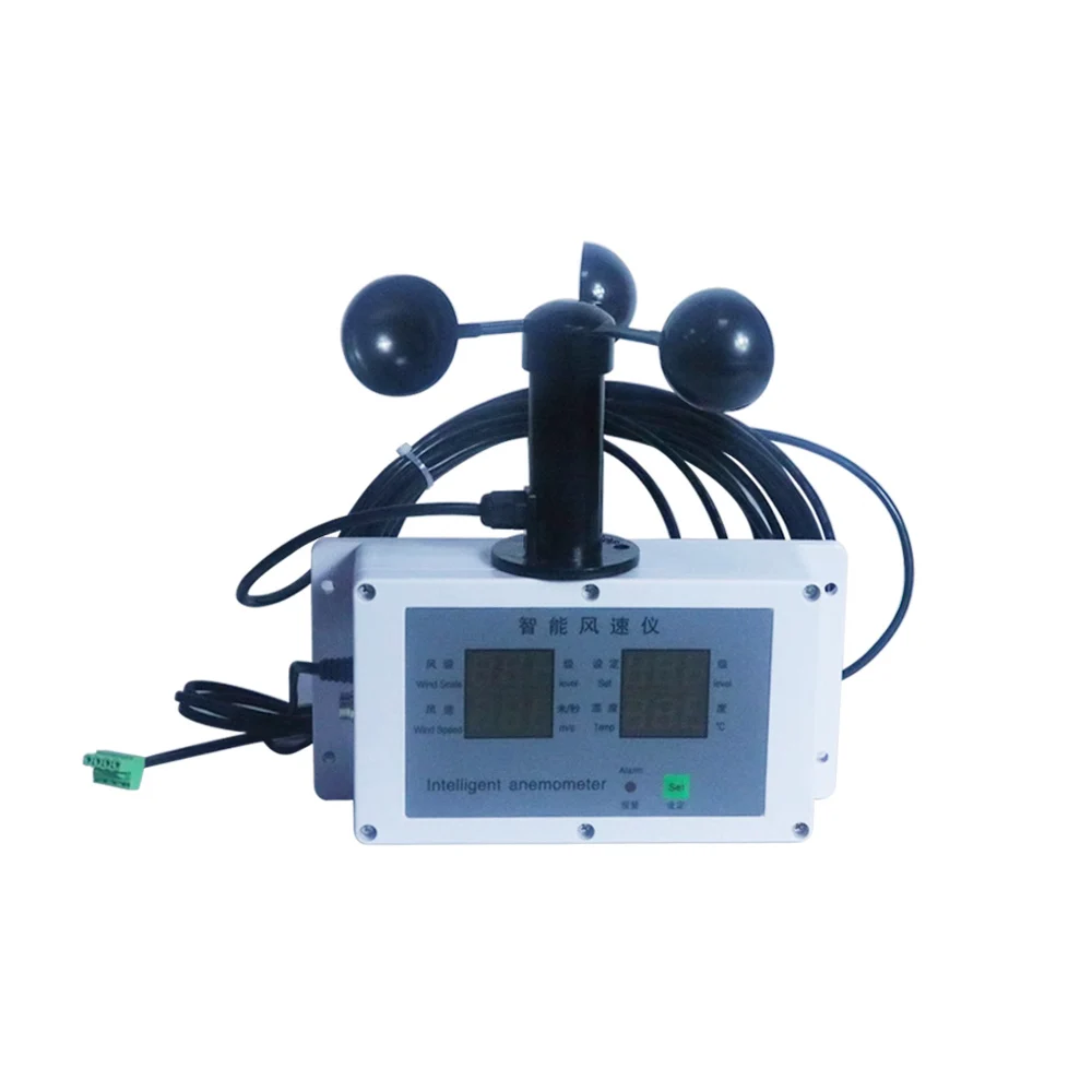 New Tower Crane Wind Speed Sensor Anemometer Real-time Data Display 12V/24V/220V Power Supply 1 Year for Energy Industry