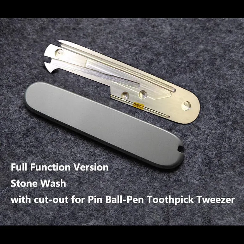 

1 Pair Custom Made DIY Full Function Version TC4 Handle Scales for 91mm Victorinox Swiss Army Knife Full function version