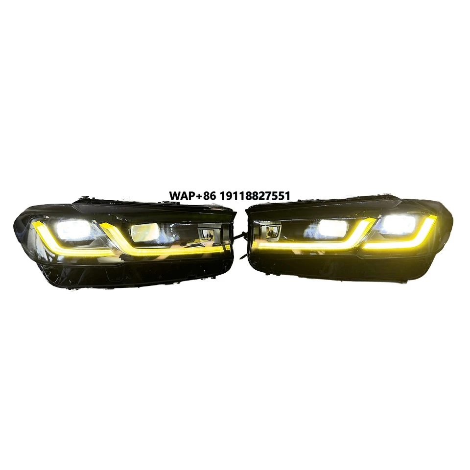 

Suitable for 5 Series G30 LCI Black Shadow Color and Yellow White Switching DRL LED Headlights
