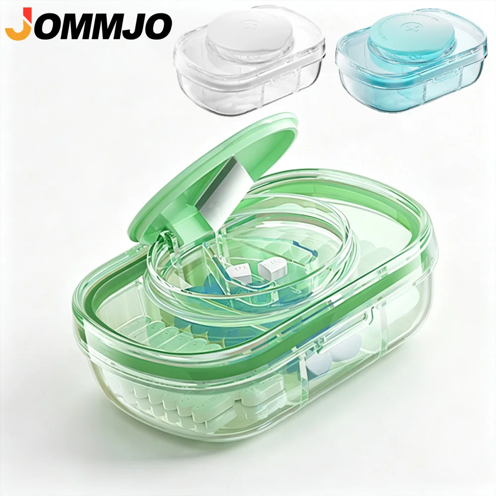 1PCS Quartering Pill Cutter Storage Box Portable Drug Tablet Medicine Dustproof Divider Organizer Crusher 1/2 1/4Pill Cutter