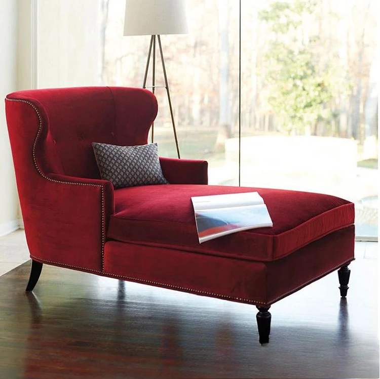 Pastoral concubine couch European simple bedroom recliner double sofa concubine chair