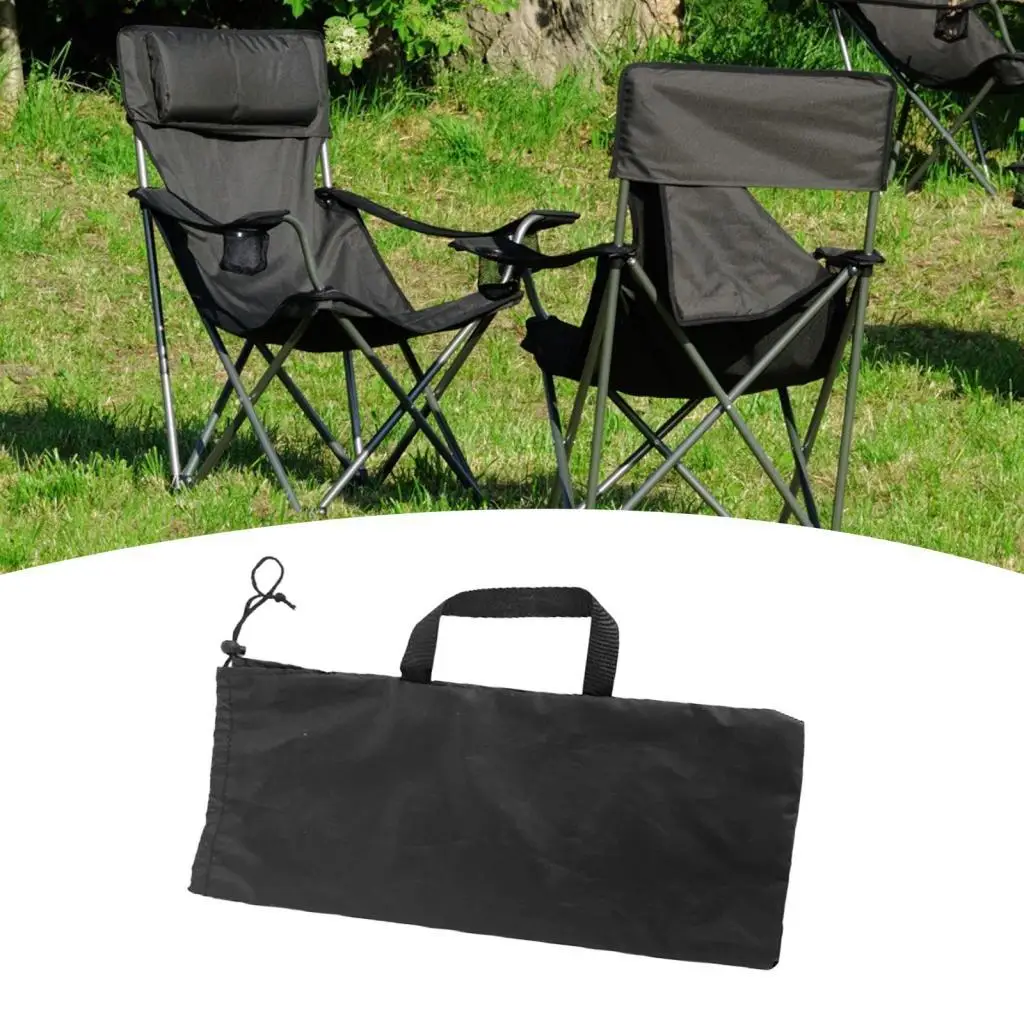 Folding Chair Bag Oxford Recliner Storage Bag for Picnic BBQ Travel