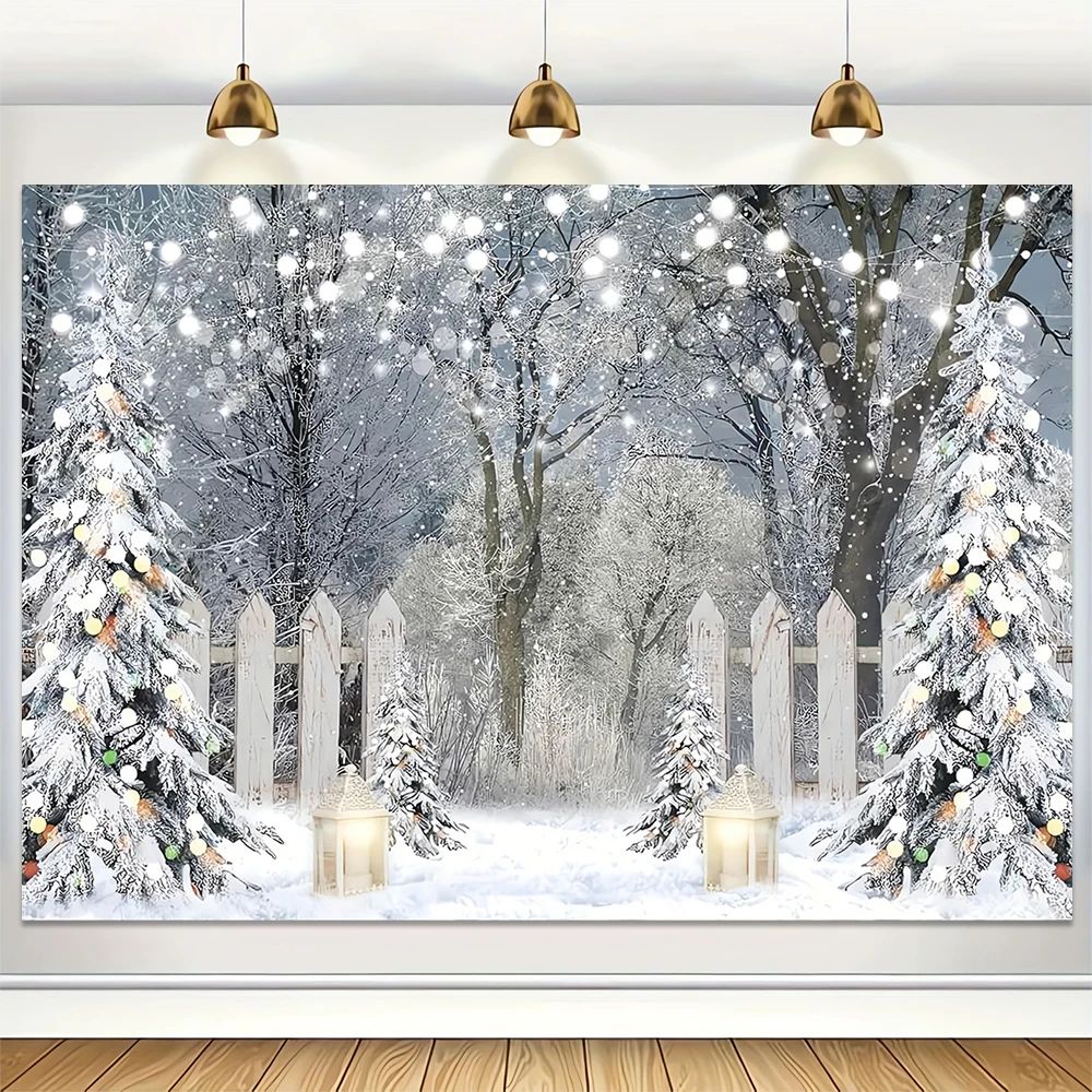 Baby Xmas Food - Inverno neve cenário pano de fundo