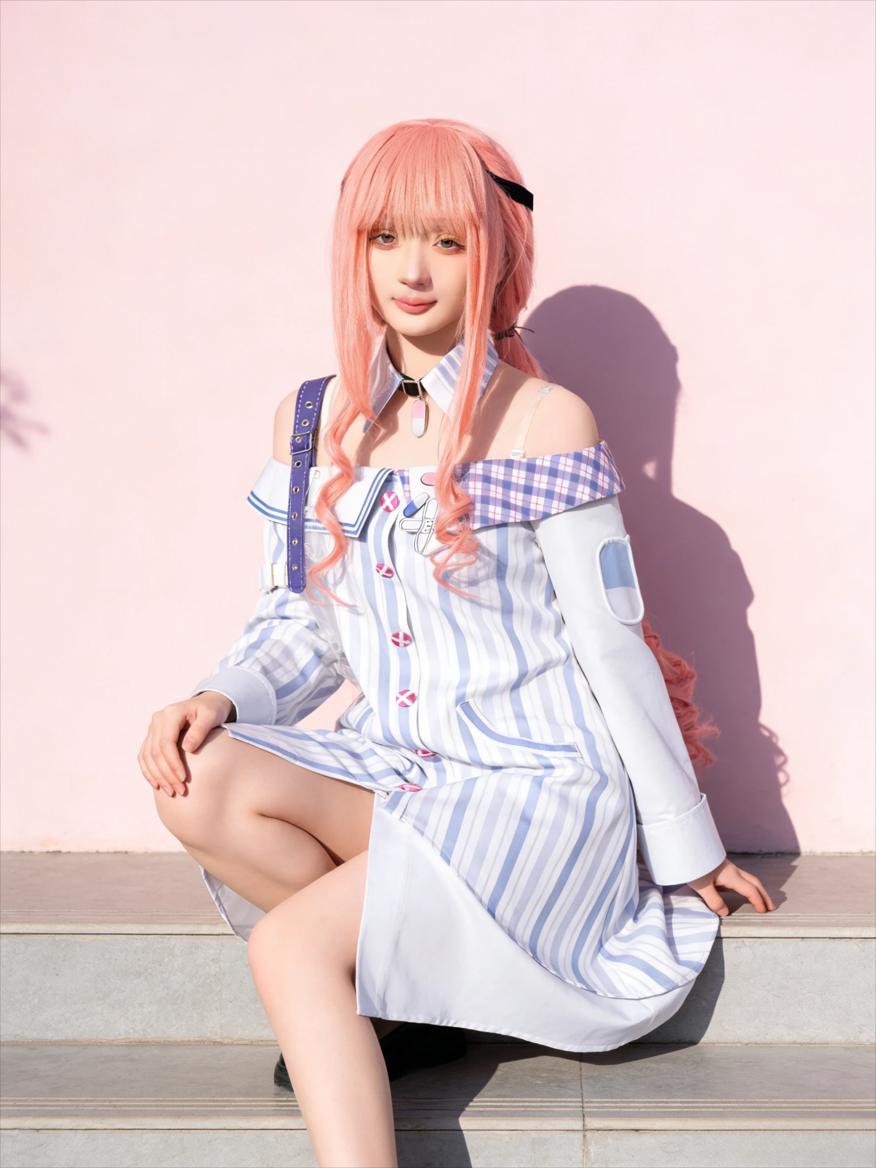 RWBY Anime Weiss Schnee Cosplay Costume blanc à bleu dégradé élégance robe dentelle Lolita filles Halloween Cosplay Costume