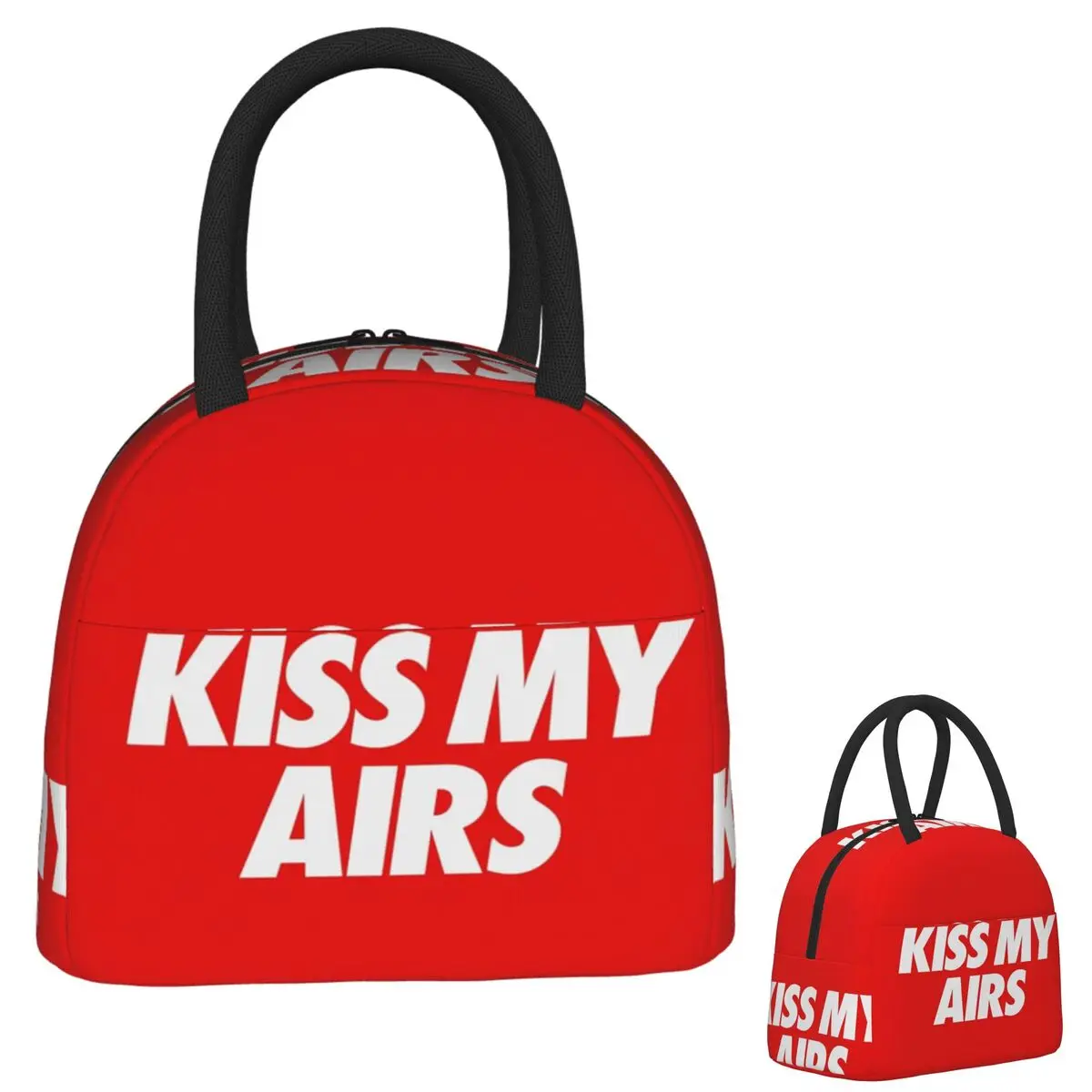 

Изолированная сумка для обеда Kiss My Airs для женщин и детей, портативные коробки для еды, термосумка для ланча