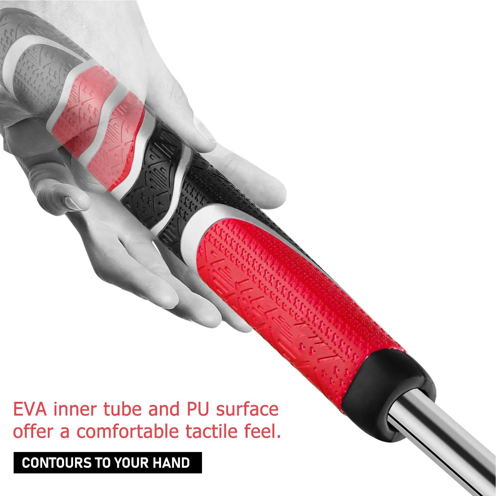 مقابض مضرب للرجال، مقابض بديلة لنادي الجولف المحمولة، ملحقات بديلة للتدريب على التأرجح المضادة للانزلاق للرجال والنساء والمراهقين