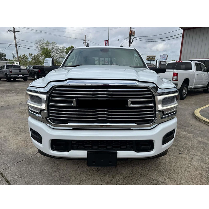 Magickit Voorbumper Grille Molding Trim Chrome Voor RAM 2500 3500 2019-2024 Grille Surround Trim 6NB051Z0AE