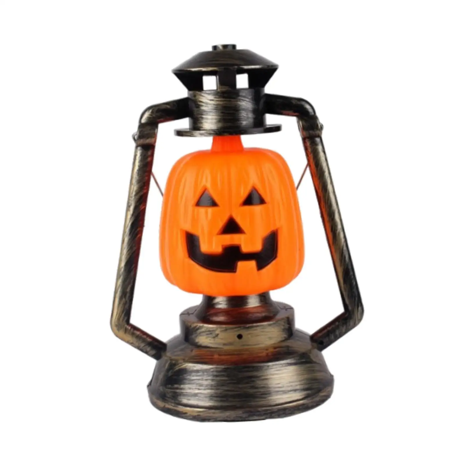Halloween Pumpkin Lamp Lightweight DIY Crafts Vintage Style Decoration for Party Supplies Garden Lamp Tabletop Photo Props