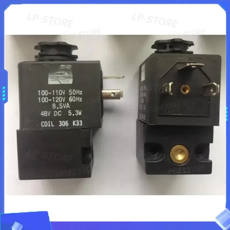 for Double Solenoid Valve Coil 306 K33 Punch AC110V 220V Replacement Part Compatible with Industrial Pneumatic Systems