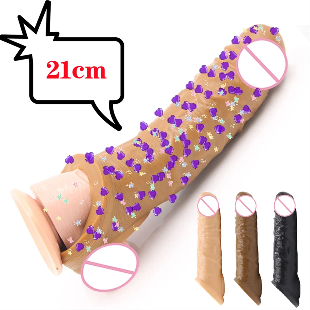 

Reusable Penis Extender Sleeve 21Cm Elasticity Enlargement Cock Ring Delay Ejaculation Sex Toys for Men Intimate Goods Sex Shop