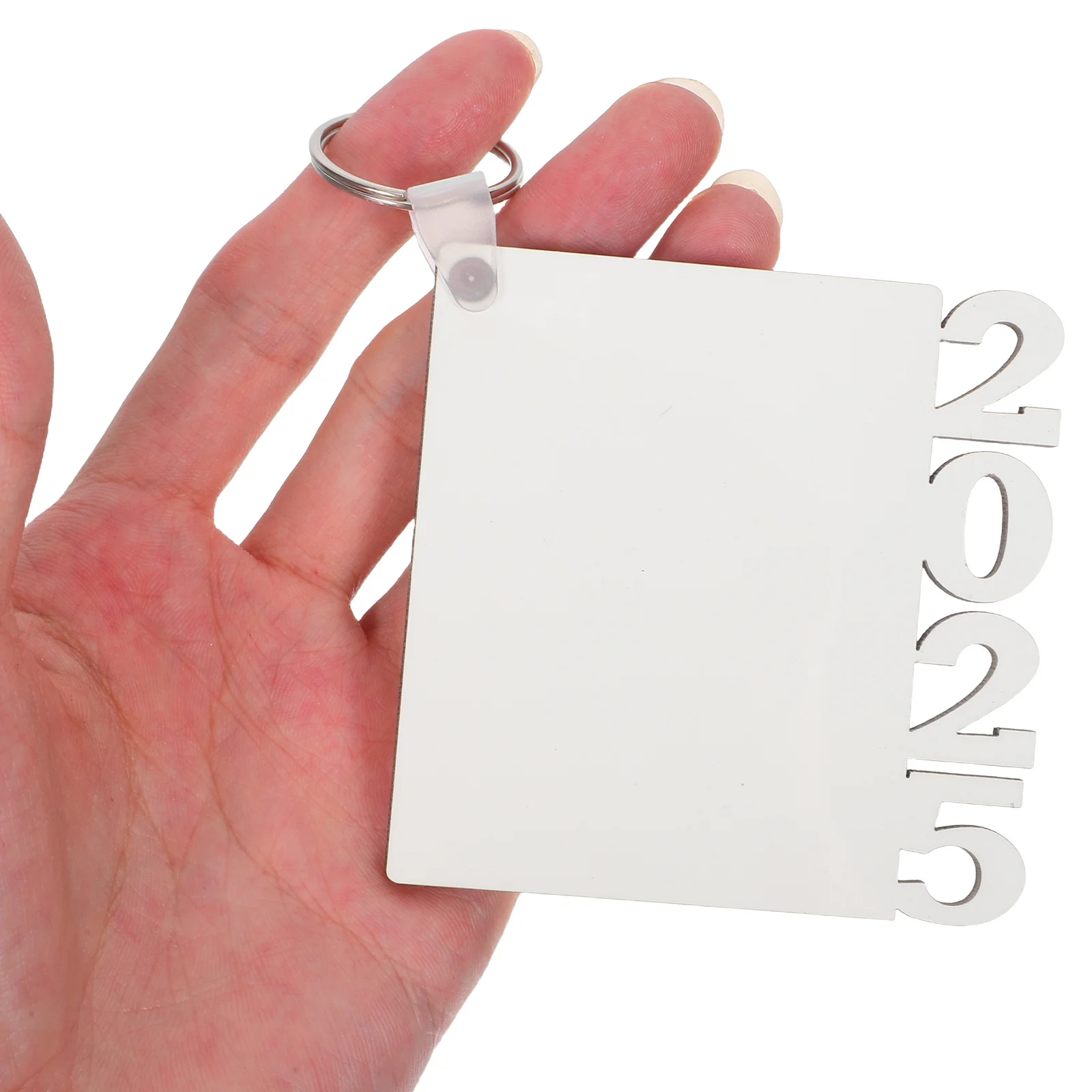 

6pcs Sublimation Blank Keychains 2025 Graduation Frame Diy Photo Charm Craft Decoration Party Favors Keepsake Gift For Graduates