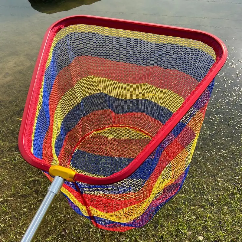 Aluminum Alloy Fishing Nets Head Fishing Scoop Colorful Fishing Hand Net Durable Ultralight Landing Net Fishing Tolls - view 2