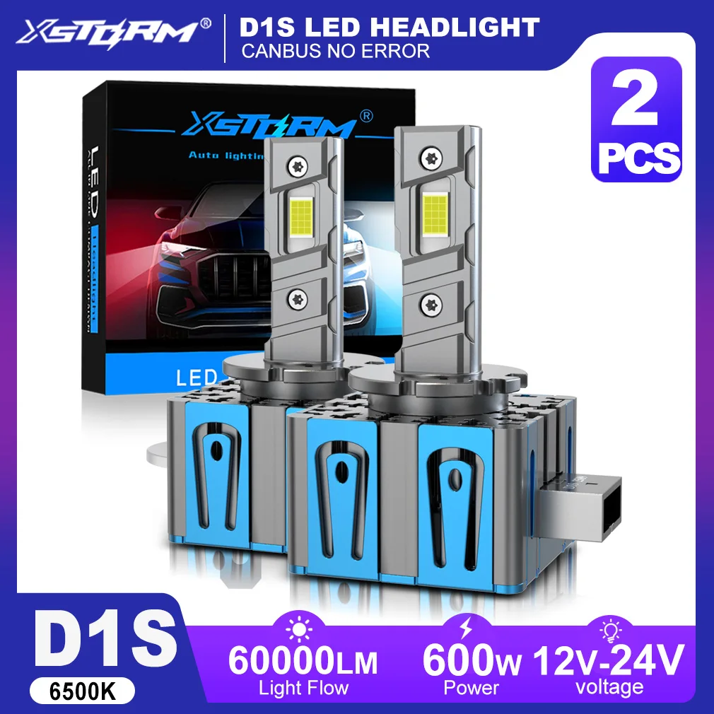 【セール中】XSTORM D1S D2S ヘッドライト 60000LM 600W D4S LED キャンバスランプ D3S LED ライト バルブ D1R D2R D3R D4R ターボランプ オートランプ 6500K 24V