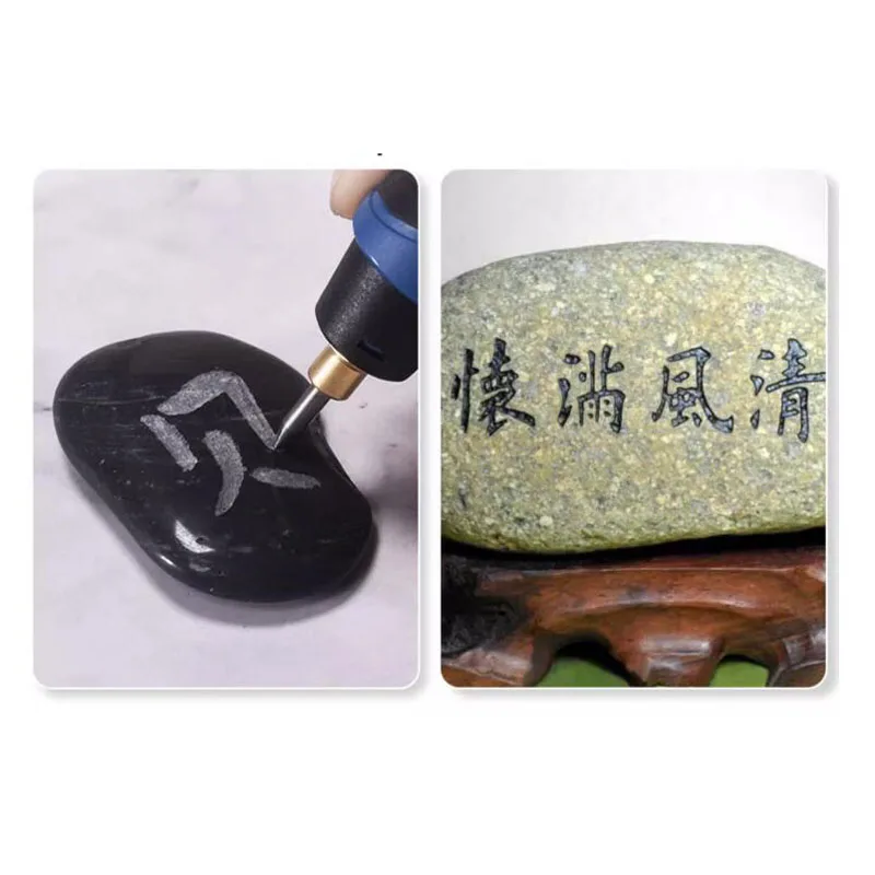 220V 25W Speed Adjustable Electric Engraving Pen Handheld Metal Lettering and Marking Machine Stone Concrete Engraving Machine