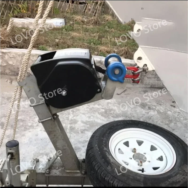 12V 5000lbs wireless Electric winch for marine use off-road vehicle portable boat self-driving tour equipment