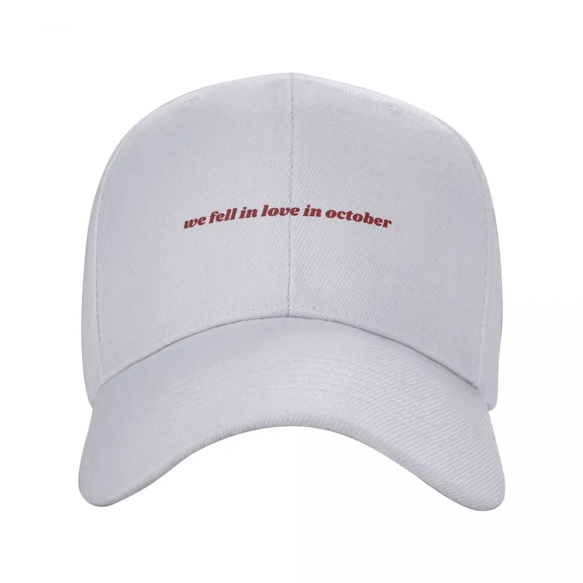 we fell in love in october Baseball Cap Fluffy Hat Hat Man For The Sun Streetwear Sunscreen Women's 2024 Men's