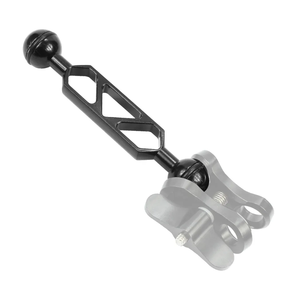 Tauch ablage Griff Licht Arm Doppel kugelkopf Schmetterling Clip Verlängerung stange für Gopro Held 11 9 8 7 Action Video Sport kameras – Detail 8