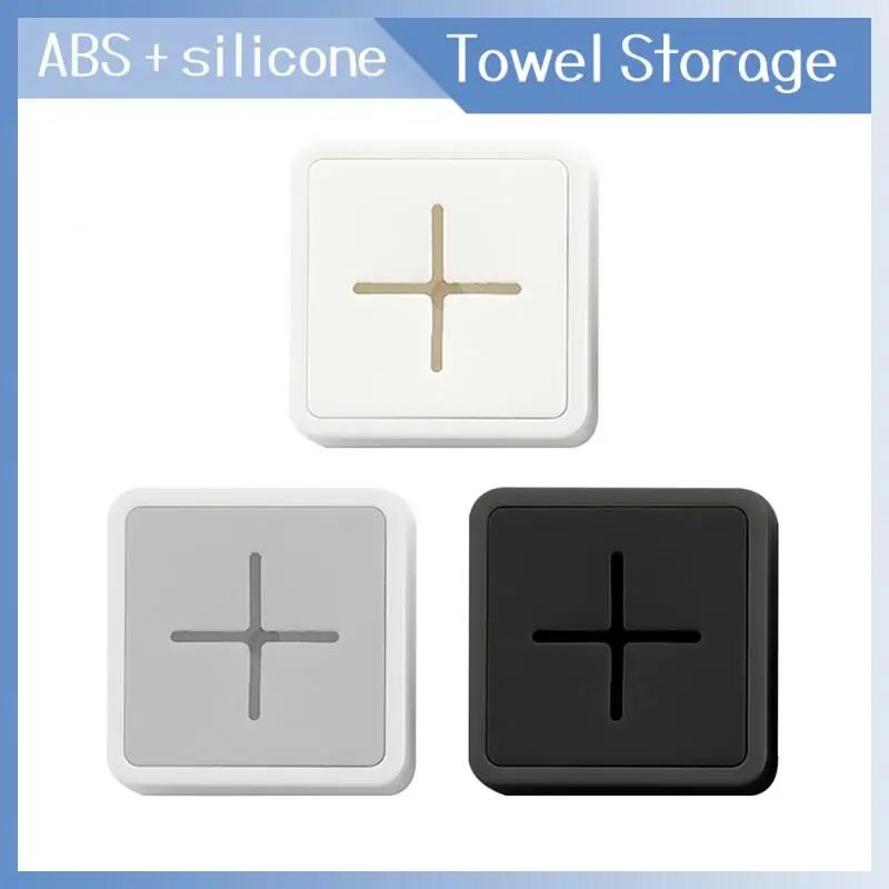 

Portable Self-adhesive Punch Free Towel Plug Holder Wall Mounted Bathroom Kitchen Organizer Rack Towels Storage Wash Cloth Clip