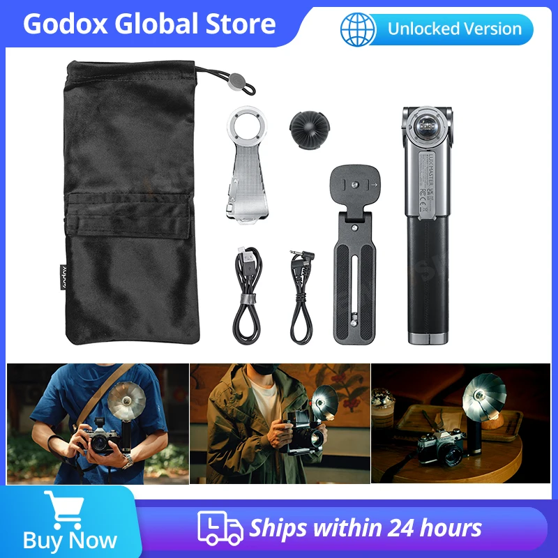 Godox Lux Master Retro Camera Flash Portable for Canon Sony Nikon Fuji Olympus Leica Pentax