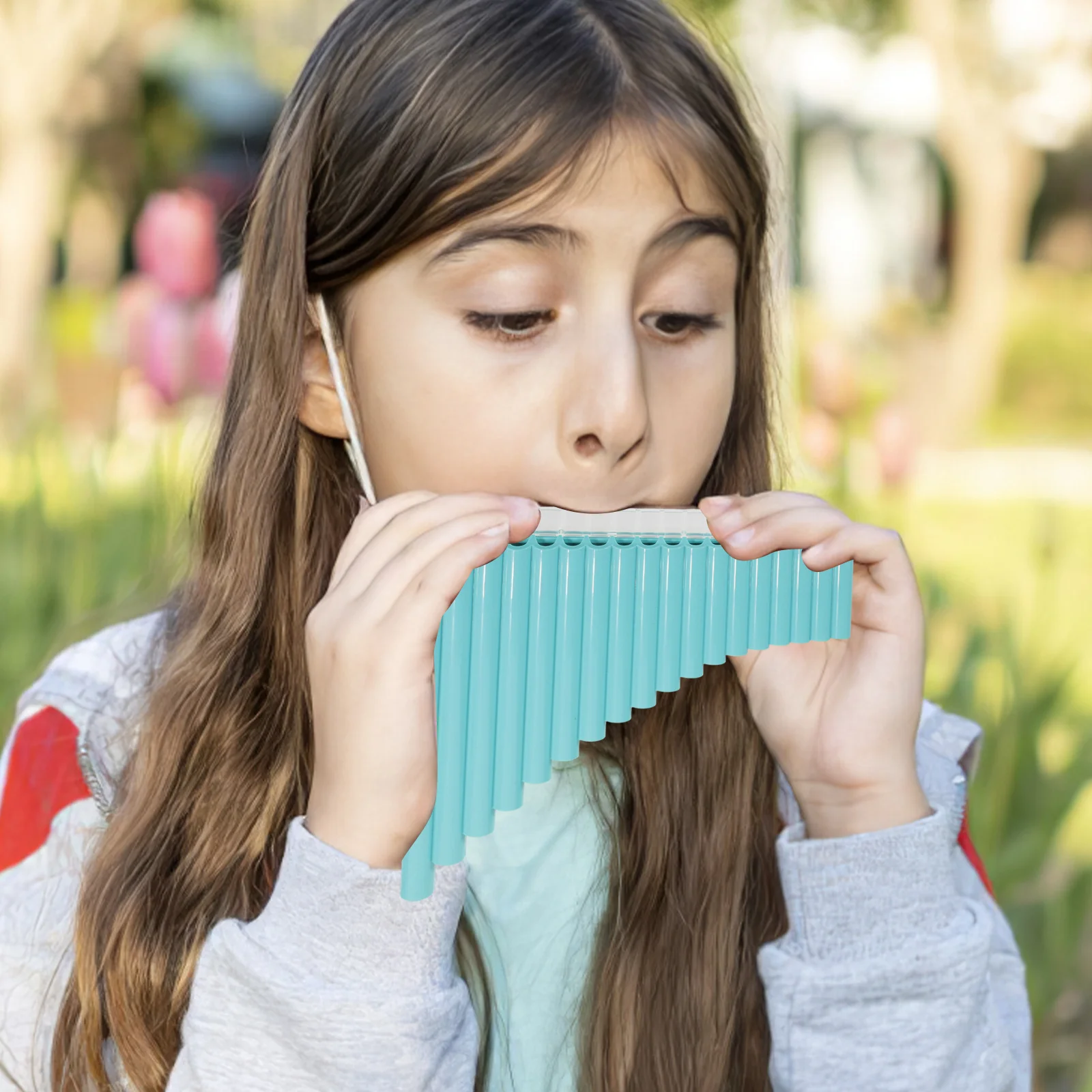 

1 Set Beginner Pan Flute C Key 18-Pan Durable Musical Instrument For School Lightweight Portable Traditional Flute Gift