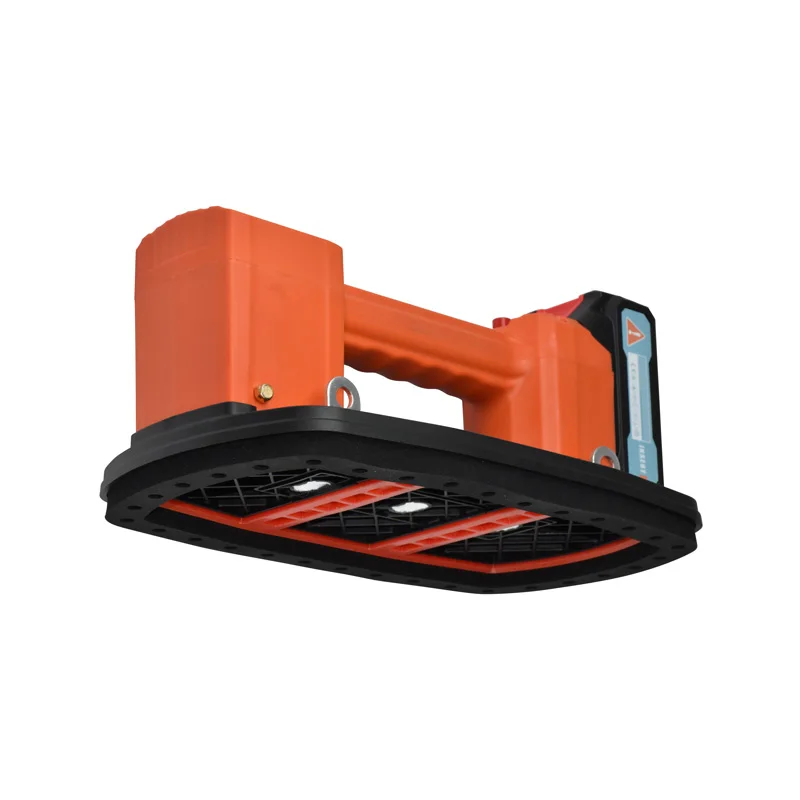 DX51 Industrial Electric Suction Cup Automatic Vacuum Pump Self-cleaning System Load Capacity 200KG LED Display Tile Glass Tool