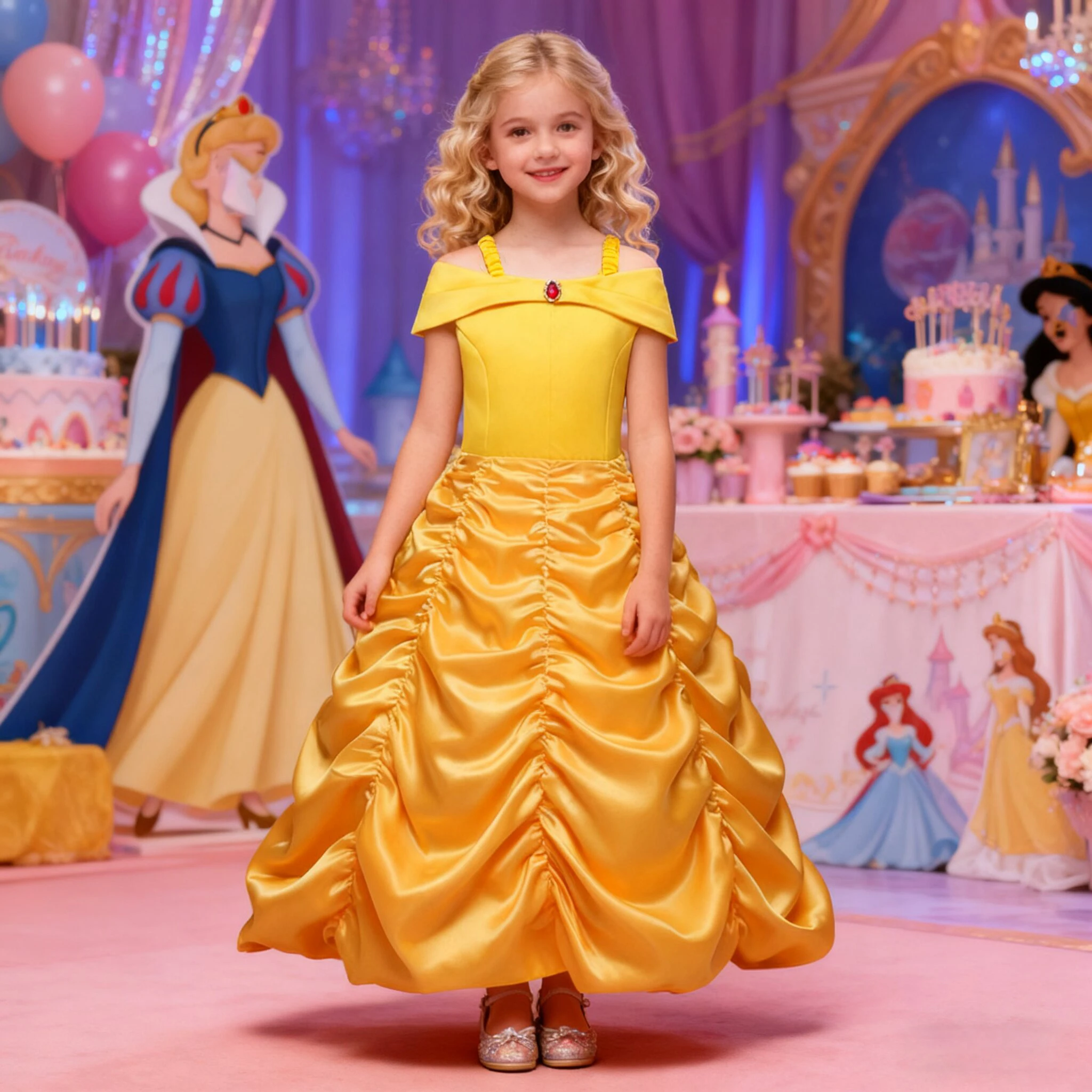 Cosplay Schönheit Schlafen Prinzessin Mädchen Kleid Karneval Weihnachten Halloween Kostüm Geburtstag Party Kleid Mädchen Hochzeit Abendkleid