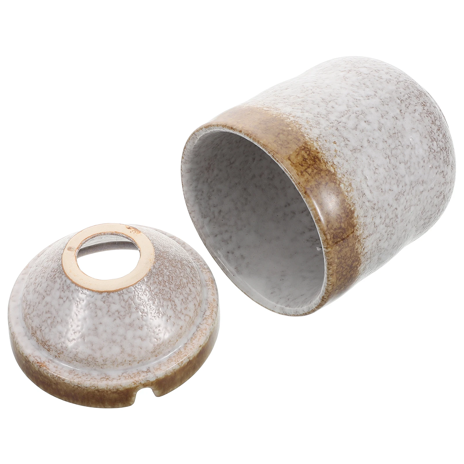 

Ceramic Japanese Ashtray Retro Chinese Style Tabletop Windproof Funnel Ashtray for Sushi Restaurant Standing Holder Convenient