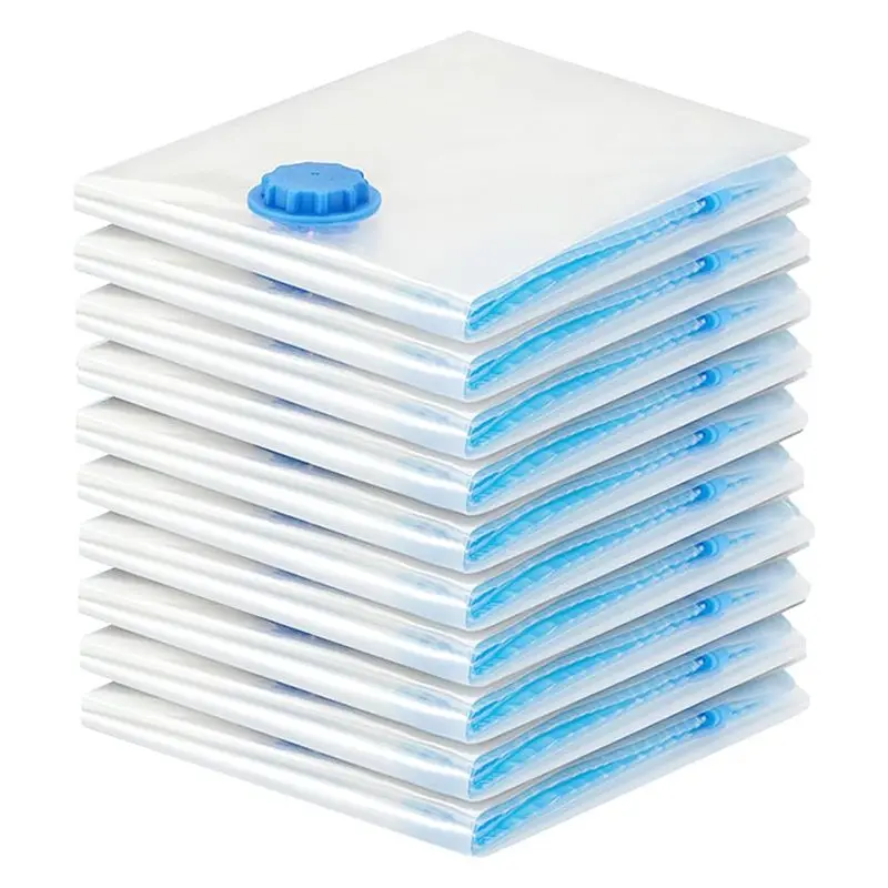 Vacuum Bags For Clothes - Pack Of 10 40 X 30 Cm Reusable Storage Bags Vacuum Bags With Seal And Space Saving Travel Bags-A57M
