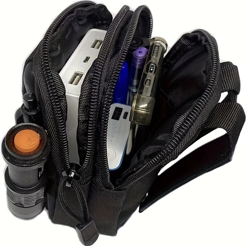 A Unisex Outdoor Waist Bag - a Heavy-Duty Multifunctional Waist Pack, Phone Pouch Suitable for HikingRunning,