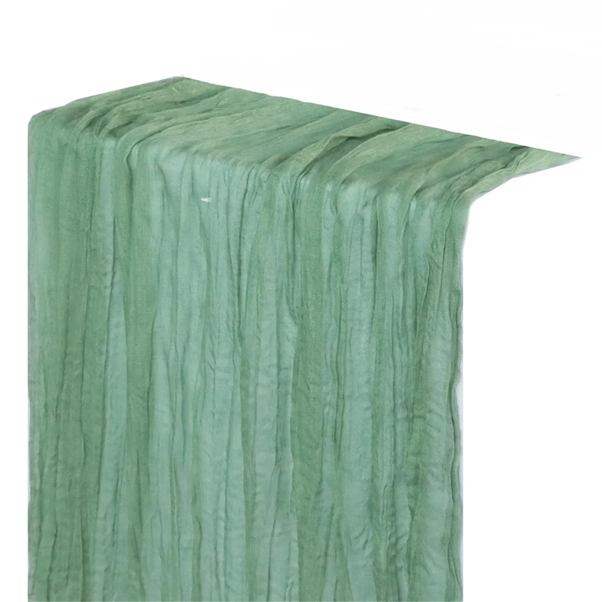 Sage Green Cheese Cloth Table Runner Country Tulle Cheese Cloth Table Runner Decoration 90x300cm