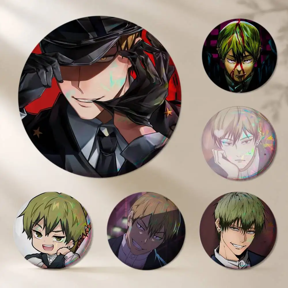 Zenin Naoya Brooches Cartoon Badge Pins Backpack Hat Accessories Friend Gift