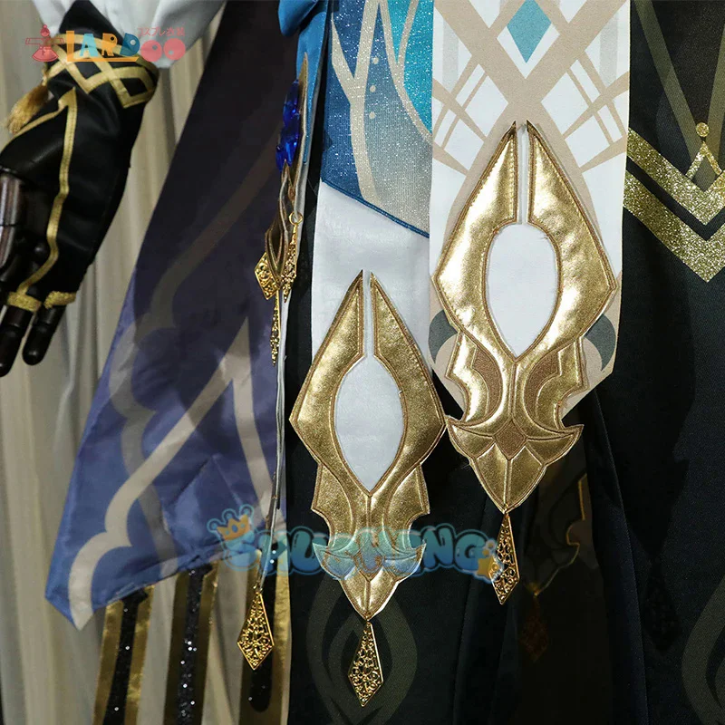 카베 코스프레 코스튬 원신 임팩트 귀걸이 액세서리, 세트 할로윈 남자 유니폼