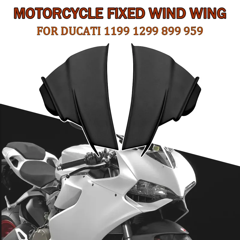 

For Ducati 1199 1299 899 959 Fixed Wind Wing Aerodynamics Motorcycle Fairing Screw Mount Fixed Wind Wing